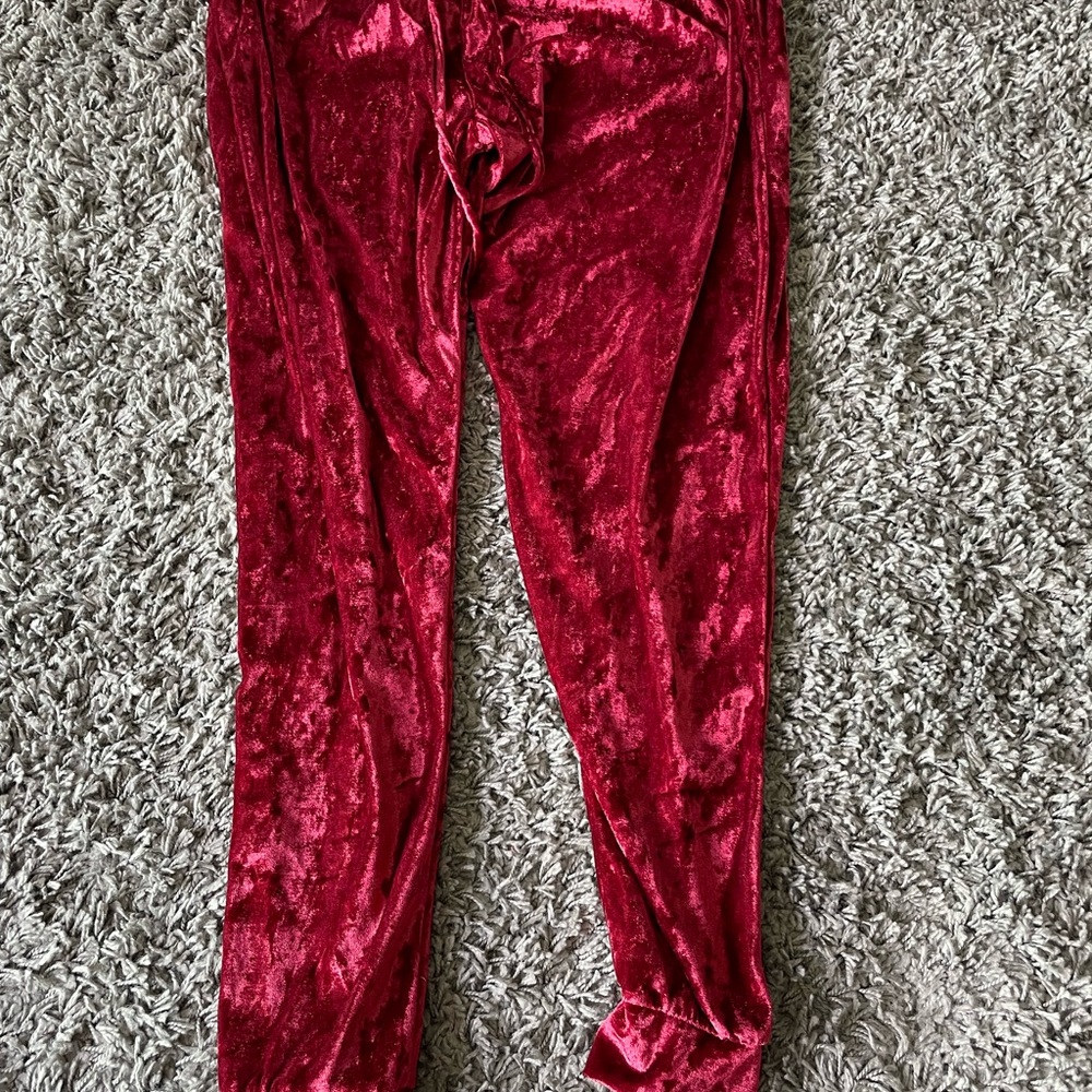 Red Velvet Joggers